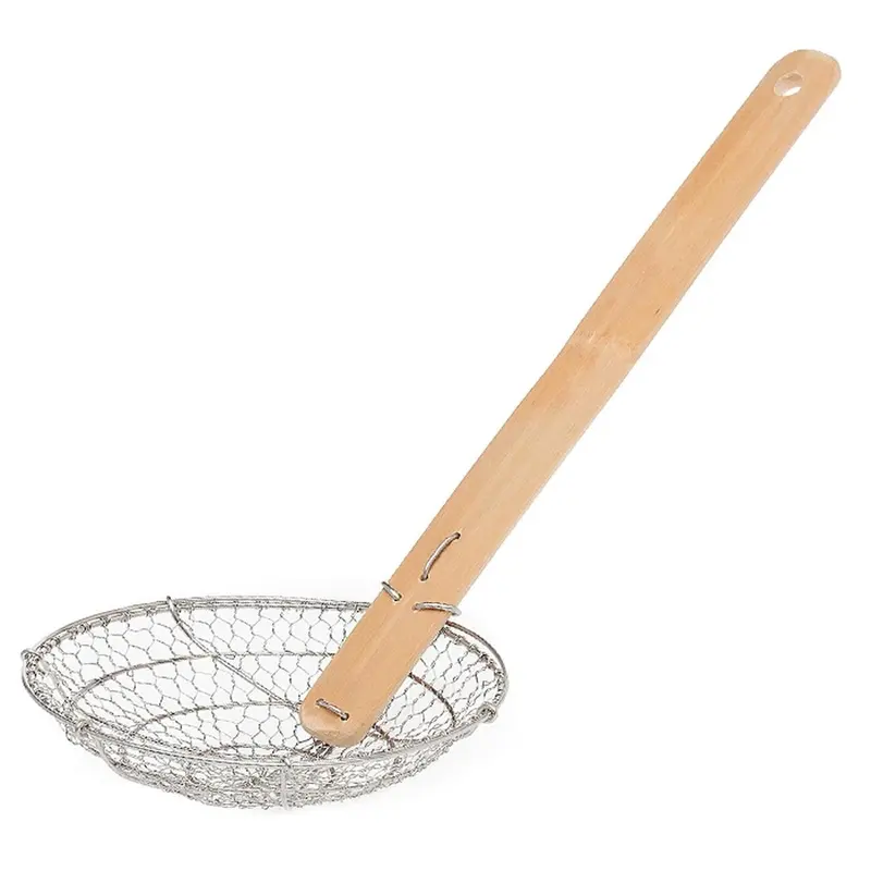 4-Inch Stainless Steel Skimmer – Fine Mesh For Delicate Tasks 1