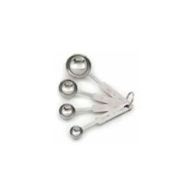 4-Piece Measuring Spoon Set – Stainless Steel, Home Works 40626 1