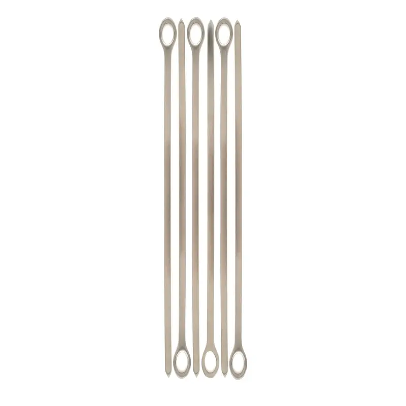 6-Pack Premium Stainless Steel Skewers For Grilling & Food Prep 1