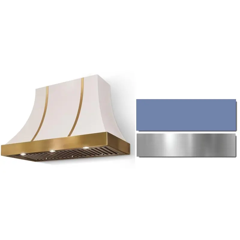 Aga 48" Cascade Wall-Mount Range Hood – Stainless Steel, 30" Depth, Model Ah4830Caccbbbn 1
