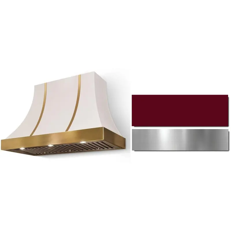 Aga 48" Cascade Wall-Mount Range Hood – Stainless Steel, 30" Depth, Model Ah4830Caccnbbn 1