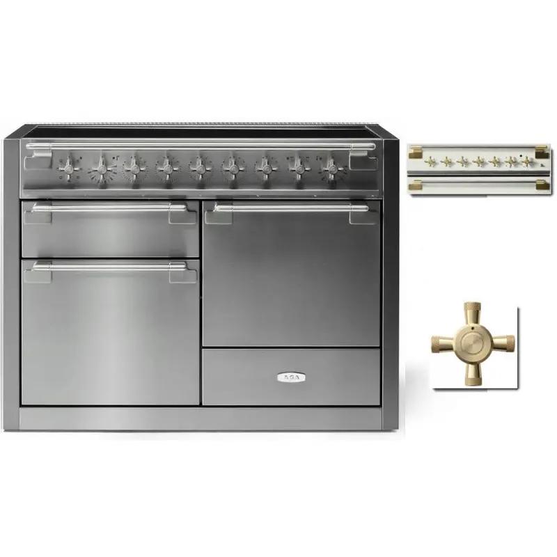 Aga Ael481Inabss 48-Inch Elise Induction Range – Satin Stainless Finish 1
