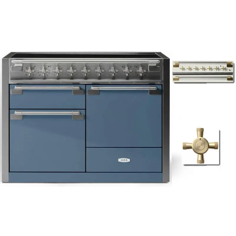 Aga Ael481Inabstb 48-Inch Elise Induction Range – Stainless Trim Finish 1