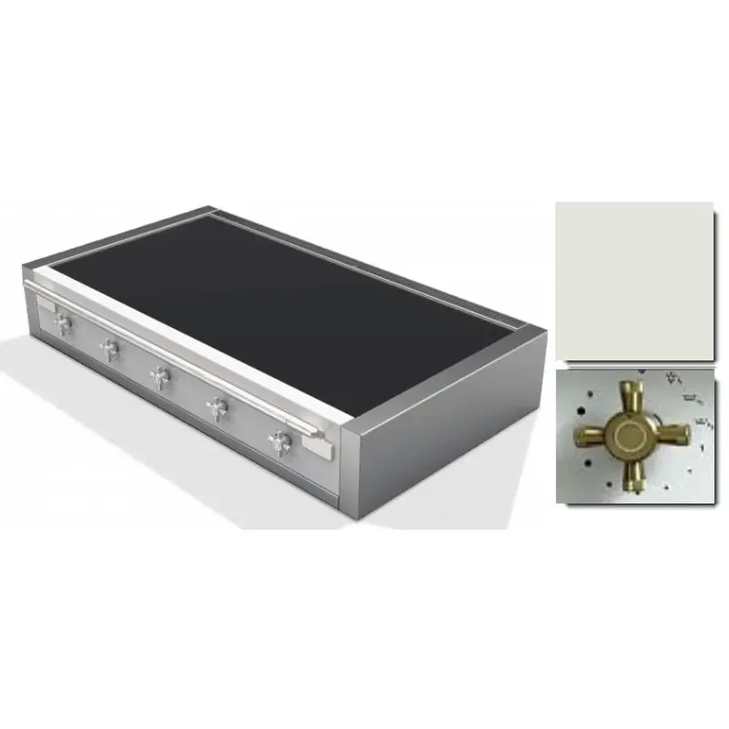 Aga Ael481Inrtabwht 48" Built-In Induction Rangetop With Accent Band – White 1