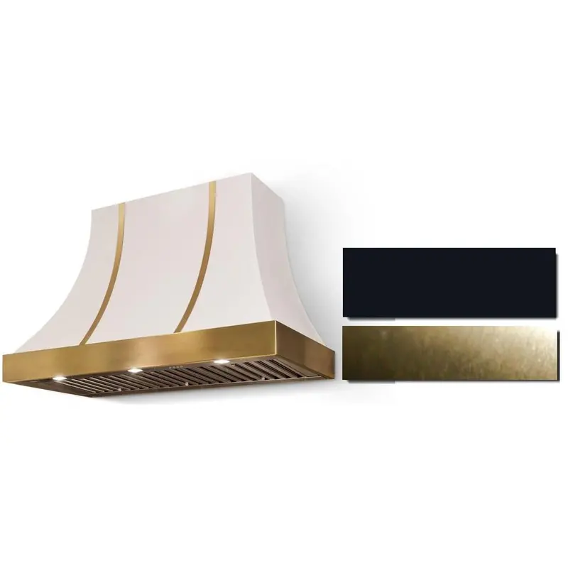 Aga Ah3630Cacblkab 36-Inch Cascade Wall Hood – Black Anodized Trim 1