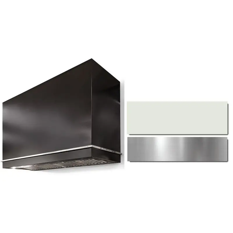 Aga Ah4854Lgewhtbn 48" Loge Series Hood – White With Brushed Nickel Trim 1