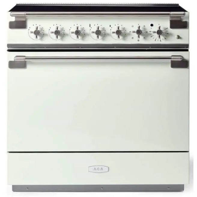 Aga Elise Ael361Inwht 36-Inch Induction Range With European Convection (White) 1