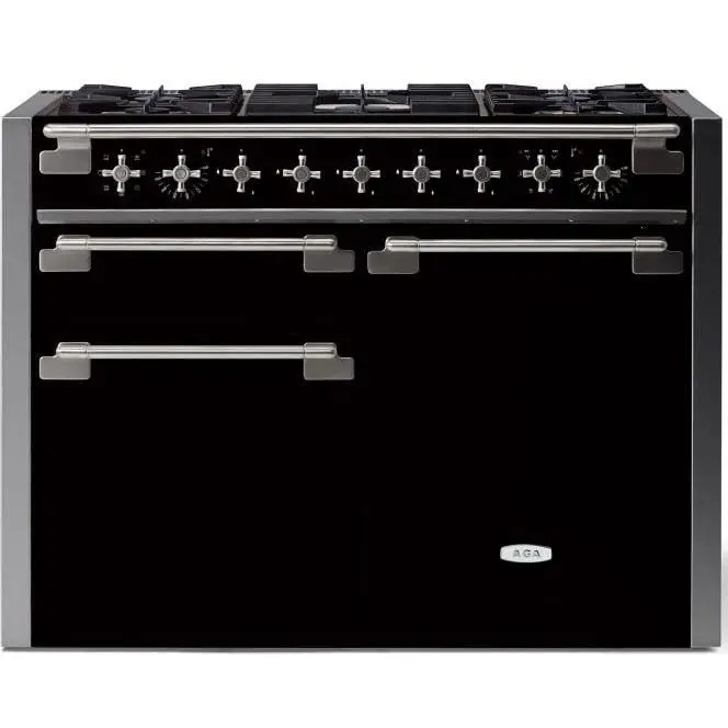 Aga Elise Ael481Dfmbl 48-Inch Dual-Fuel Range With True European Convection 1