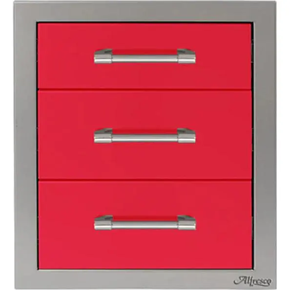 Alfresco 17-Inch Stainless Steel Drawer Organizer – Tiered Configuration (Model Axe-3Dr-Sc-S3027) 1
