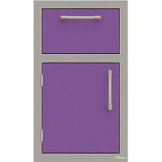Alfresco 17" Left-Hinged Door-And-Drawer Unit – Stainless Steel, Model S4005 1