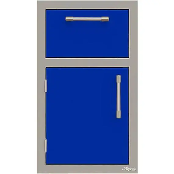 Alfresco 17" Left-Hinged Door-And-Drawer Unit – Stainless Steel, Model S5002 1