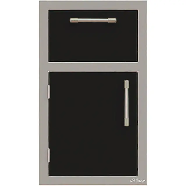 Alfresco 17" Left-Mount Door & Towel Holder – Model Axe-Dth-L-S9005 1