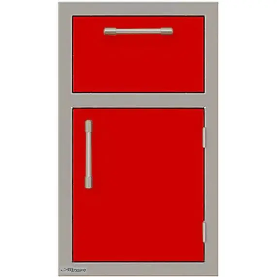 Alfresco 17" Right-Hinge Door & Drawer Unit – Modular Column Configuration, Model Axe-Ddr-R-Sc-S3002 1