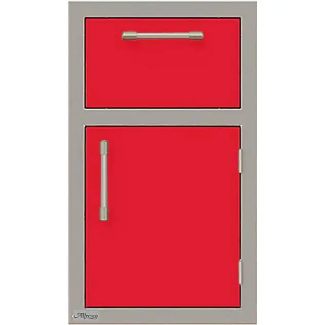 Alfresco 17" Right-Hinged Combo: Cabinet Door + Towel Rack – Model Axe-Dth-R-S3002 1