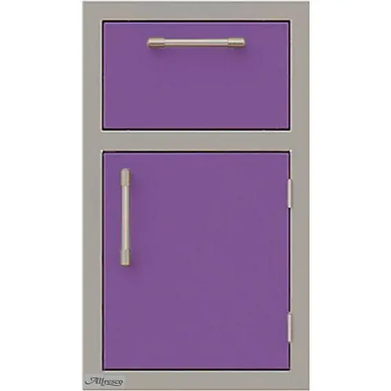 Alfresco 17" Right-Hinged Door-And-Drawer Combo – Stainless Steel, Model S4005 1