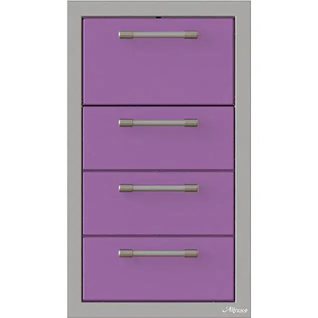 Alfresco 17" Triple-Drawer Outdoor Cabinet With Integrated Towel Holder – Model S4005 1