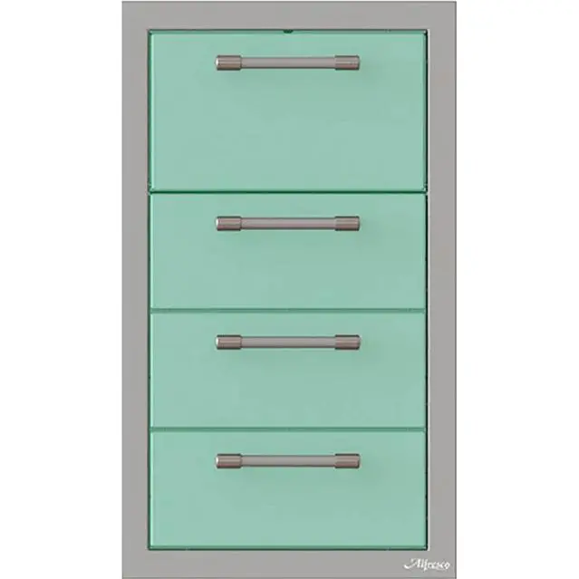 Alfresco 17" Triple-Drawer Outdoor Cabinet With Integrated Towel Holder – Model S6027 1