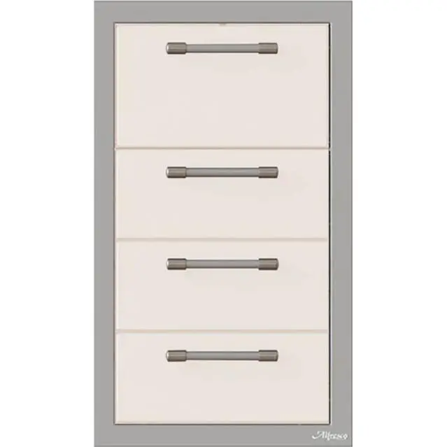 Alfresco 17" Triple-Drawer Outdoor Cabinet With Integrated Towel Holder – Model S9003 1
