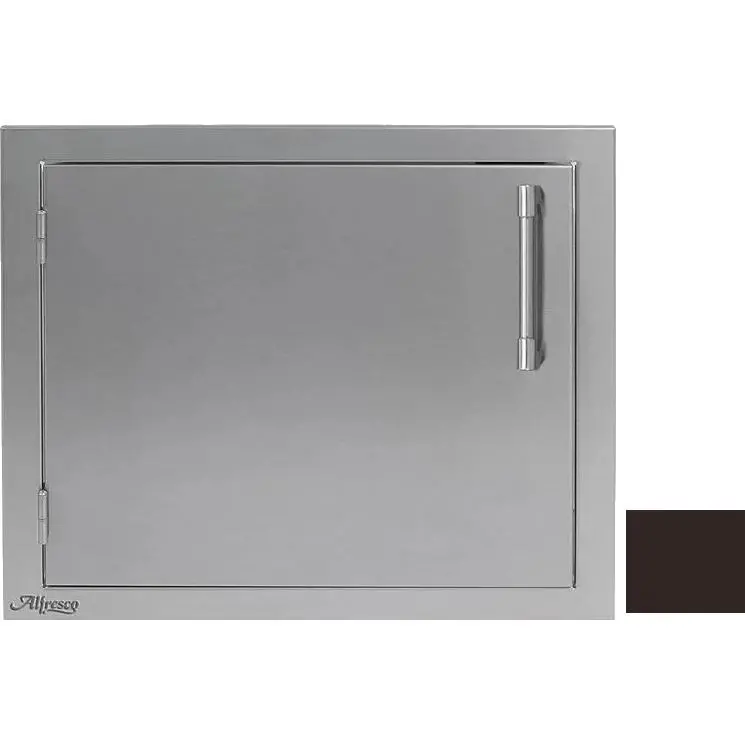 Alfresco 23" Left-Hinge Access Door – Premium Finish Model Axe-23L-01-Sm9005 1