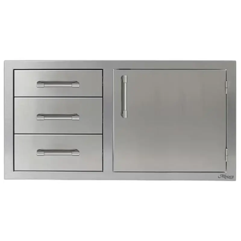 Alfresco 42-Inch Outdoor Door-And-Drawer Combo (Right-Hinge) Axe-Ddc-R-42Sc 1