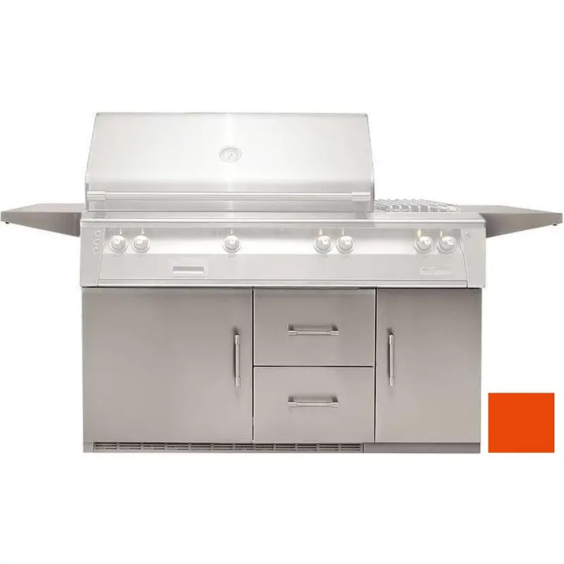 Alfresco 56-Inch Outdoor Grill-Side Refrigerator Cart – 7.25 Cu. Ft., Model Arxe-56C-S2005 1