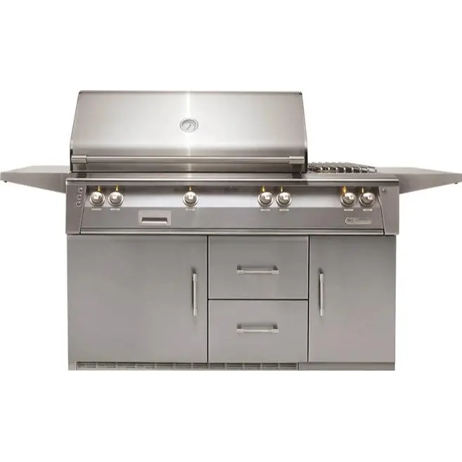 Alfresco Alxe-56Szr Luxury Gas Grill With Built-In Refrigerated Cart & Searzone™ – Natural Gas, Model S7004 1