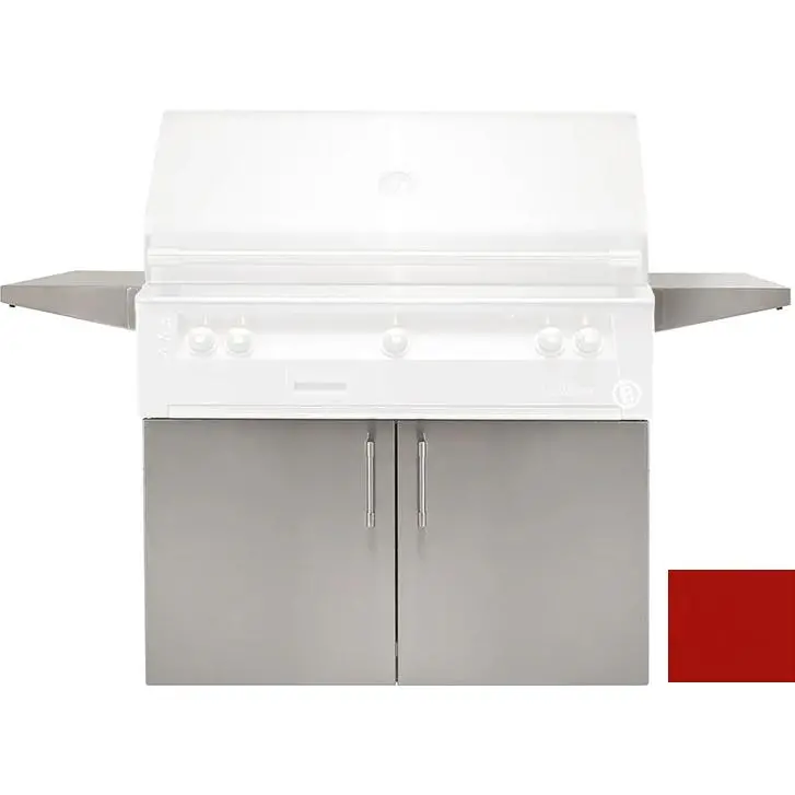 Alfresco Xe-42C-S3002 Standard 42-Inch Outdoor Grill Cart In Carmine Red 1