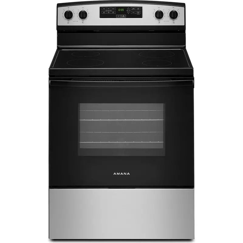 Amana 30-Inch Electric Range Featuring Extra-Large Oven Window (Model Yaer6203Mss) 1