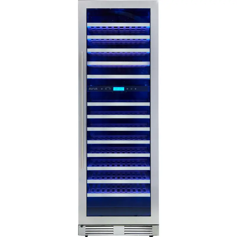 Aviva Abwc1622Ss 162-Bottle Dual-Zone Wine Cooler – Stainless Steel 1