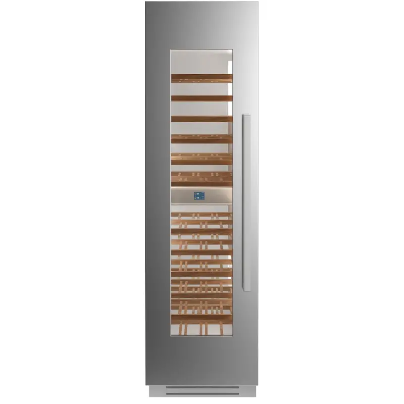Bertazzoni 80-Bottle Dual-Temperature Wine Cellar – Left-Hinge, Stainless Steel Ref24Wcpixl/23 1