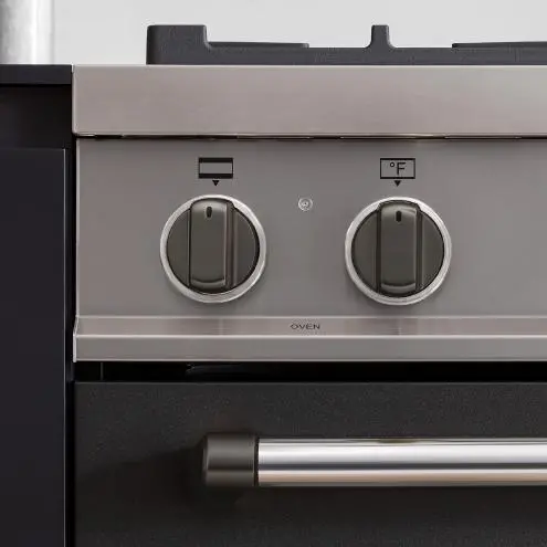 Bertazzoni Dsmasdksb Matte Black Dual Fuel Range Knobs 1