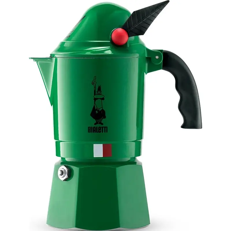 Bialetti Alpina 3-Cup Espresso Maker – Stainless Steel (27625-Bial) 1