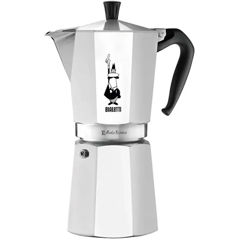 Bialetti Moka Express 12-Cup Aluminum Espresso Pot – Traditional Design 1