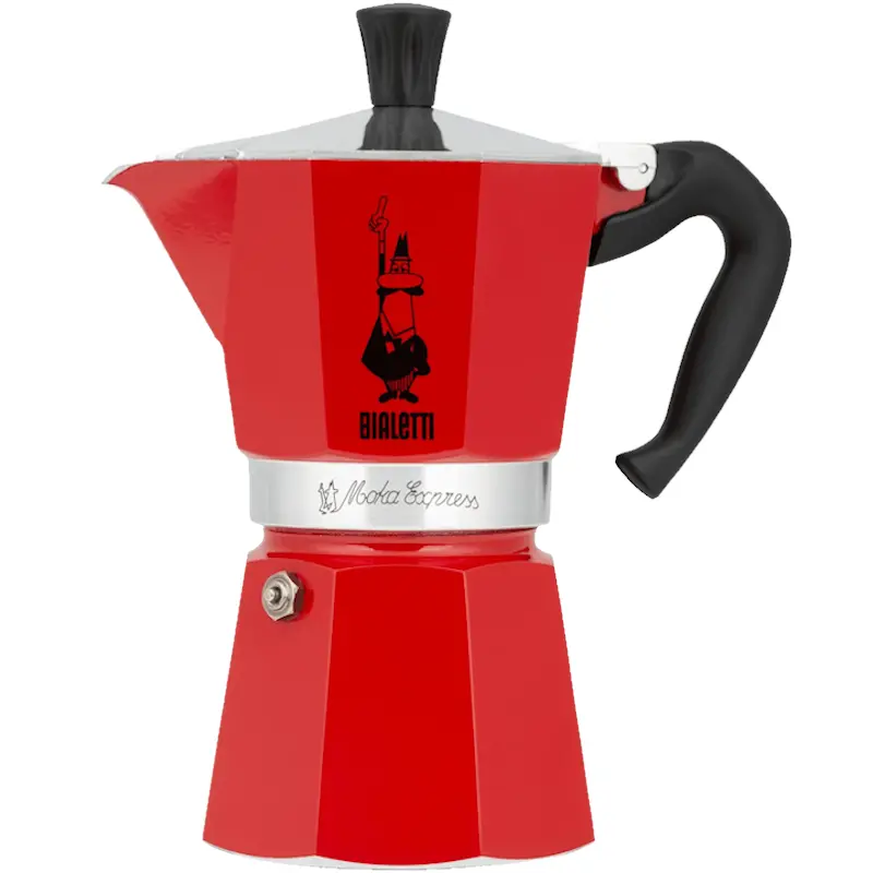 Bialetti Moka Express 6-Cup Stovetop Espresso Maker – Classic Red 1