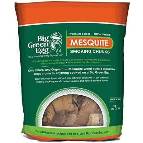 Big Green Egg Mesquite Wood Smoking Chunks – Premium Hardwood, 2.2 Lb Bag (114631) 1