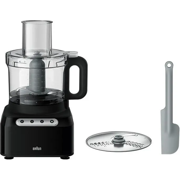 Braun Easyprep 8-Cup Food Processor With Multiple Attachments Fp3101Bk 1