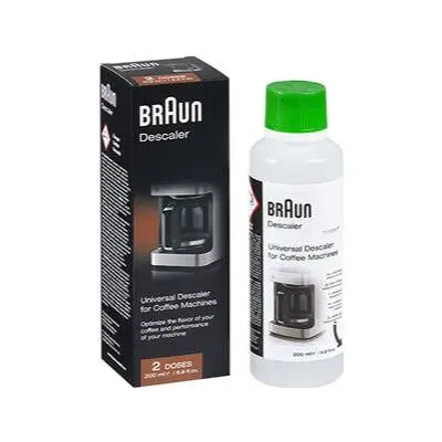 Braun Universal Coffee Maker Descaler – 6.8 Oz (2-Treatment Bottle) 1