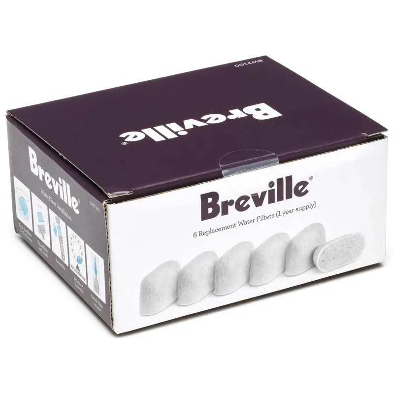 Breville 6-Pack Replacement Water Filters For Coffee Machines (Bwf1000Nuc1) 1