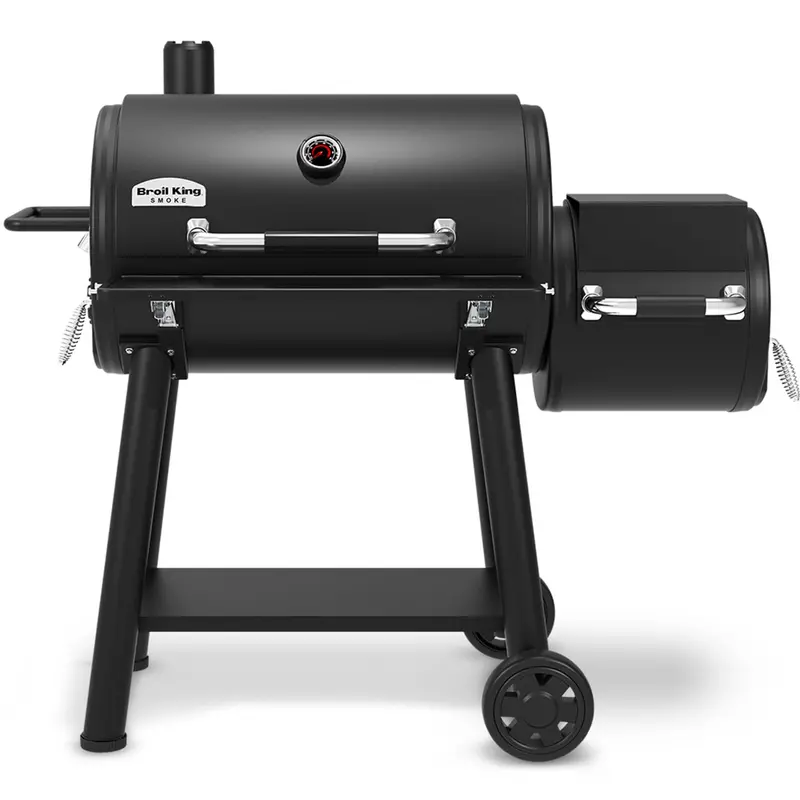 Broil King Regal Charcoal Offset 500 Grill & Smoker – Traditional Dual-Chamber Bbq 1