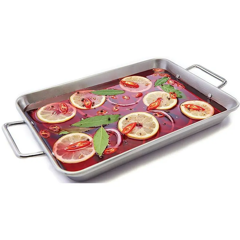 Broil King Stainless Steel Roasting Pan For Outdoor Cooking (63105) 1