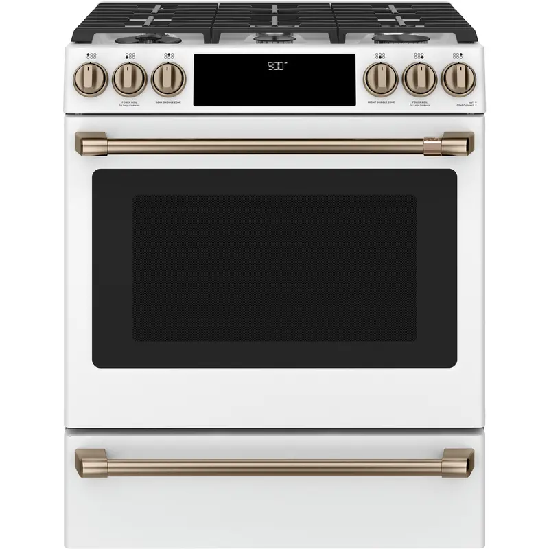 Café Cc2S900P4Mw2 30-Inch Slide-In Dual Fuel Range Featuring Warming Drawer 1
