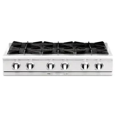 Capital 36-Inch Gas Rangetop – Professional-Grade Burners & Stainless Construction (Cgrt366-N) 1