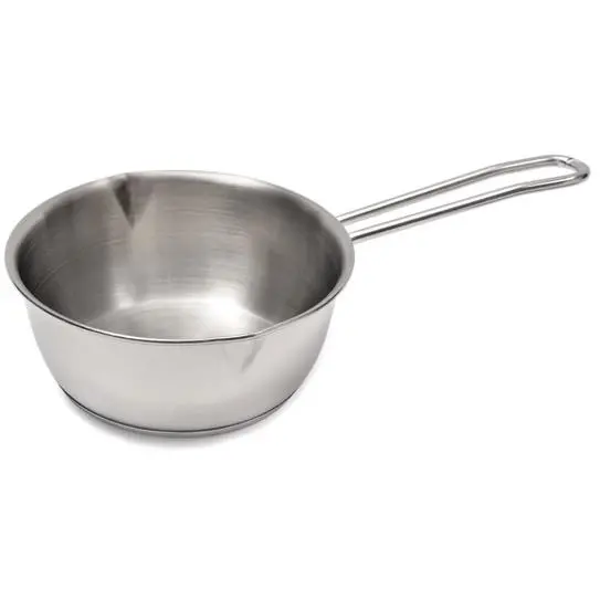 Catering Line 20Oz Single-Handle Spouted Saucepan – Stainless Steel 1