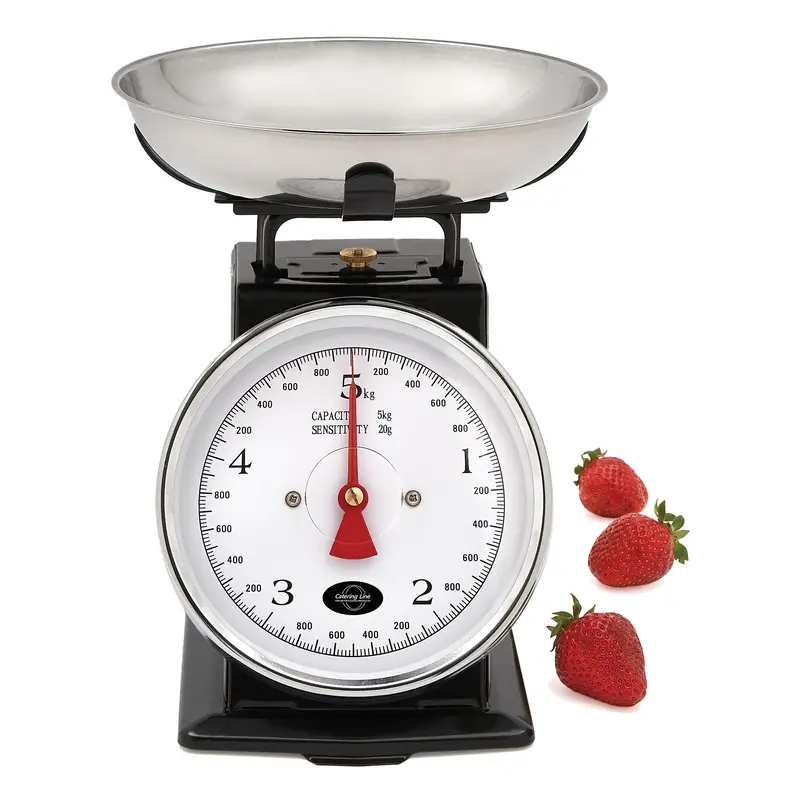 Catering Line Black Heritage Digital Kitchen Scale – 11 Lb Capacity, Nsb Series 1
