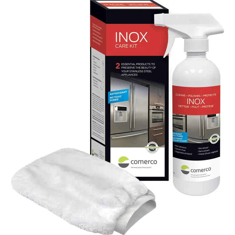 Comerco Stainless Steel Cleaner Kit With Applicator Glove – 500Ml 1