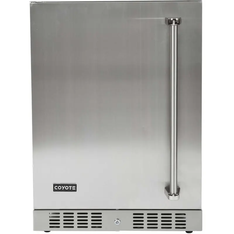 Coyote 24-Inch Outdoor All-Refrigerator – 5.5 Cu Ft, Left-Hand Hinge Model 1