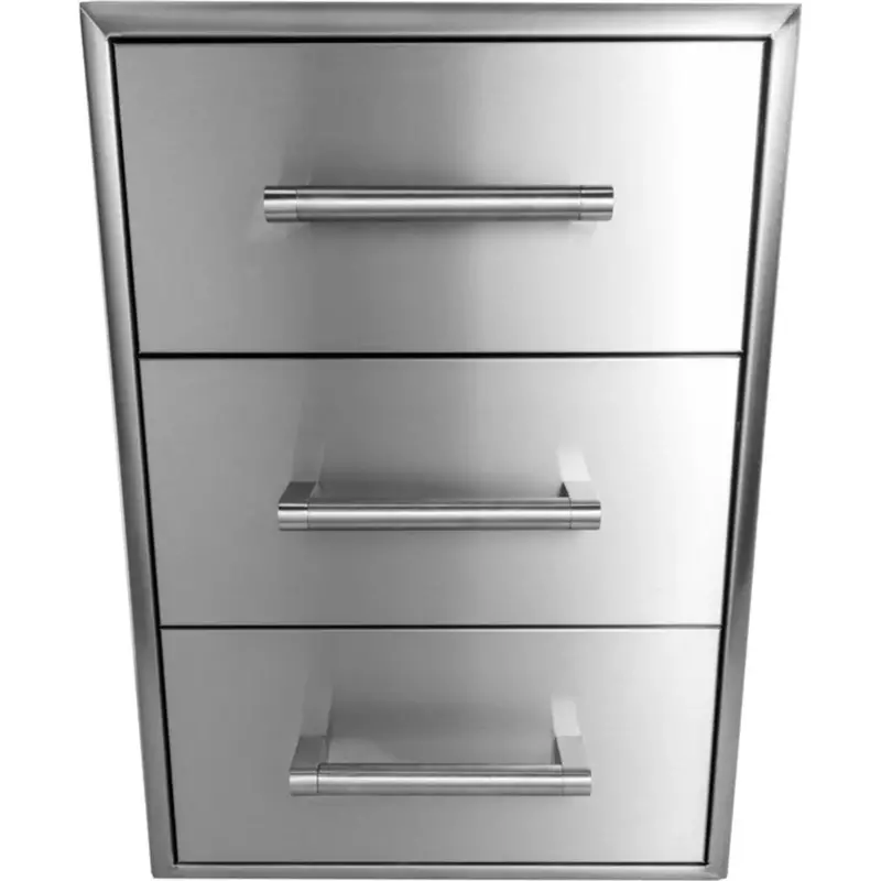 Coyote C3-3Dc 18-Inch Triple-Drawer Outdoor Storage Cabinet 1