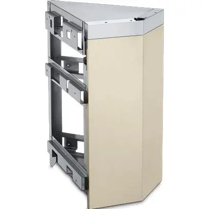 Crown Verity Icc45Aw 45-Degree Modular Corner Cabinet – Aluminum Finish 1