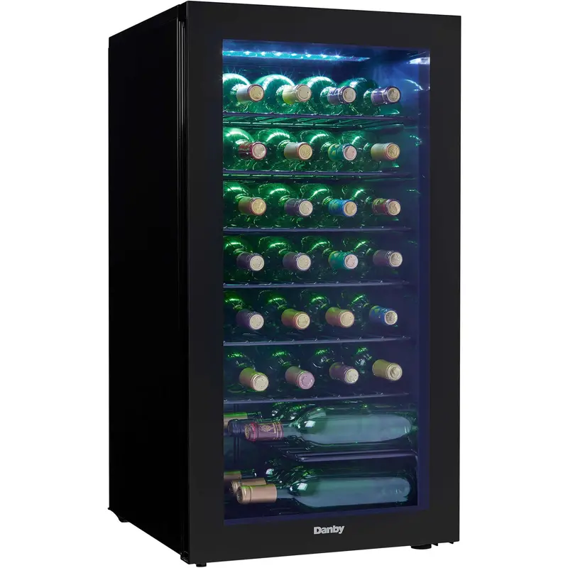 Danby Dwc036A2Bdb-6 36-Bottle Wine Cooler – Led-Illuminated, Freestanding 1
