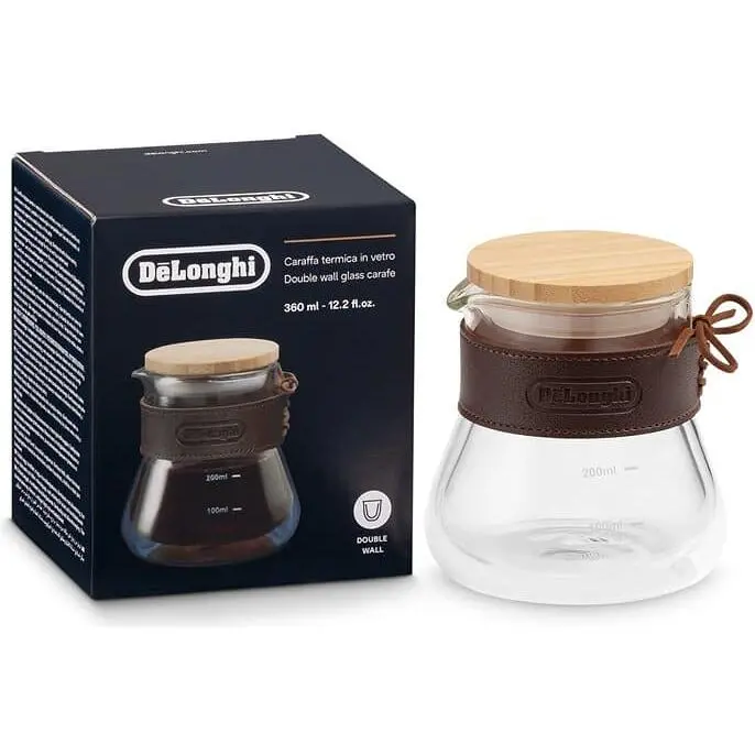 De'Longhi Double-Wall Glass Carafe – 13 Oz (385 Ml) Thermal Server (Dlsc077) 1